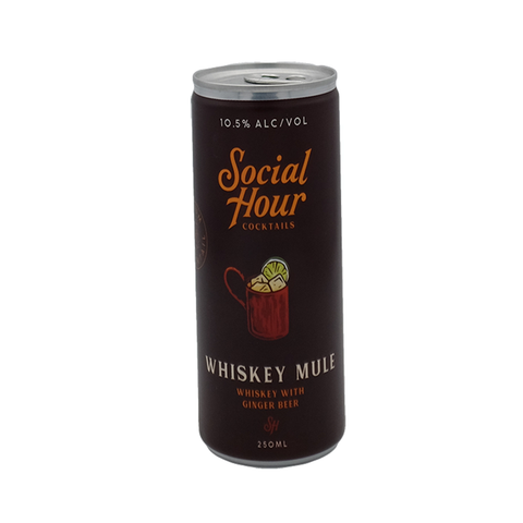 Social Hour Straight Rye Whiskey Mule, 250ml